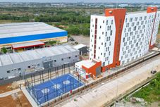 Lobby Comfortable Studio Room (No Kitchen) at Bandaraya Apartment Tallasa City Makassar By Travelio