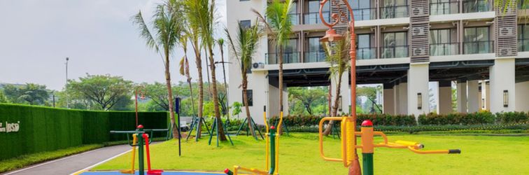 大廳 Homey and Modern Look Studio at Apartment Sky House BSD By Travelio