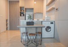 Common Space 4 Strategic and Modern Designed 1BR Apartment Arumaya Residence By Travelio