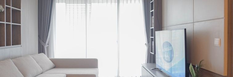 Lobby Strategic and Modern Designed 1BR Apartment Arumaya Residence By Travelio