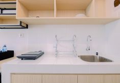 Common Space 4 Restful and Good Deal Studio Tokyo Riverside PIK 2 Apartment By Travelio