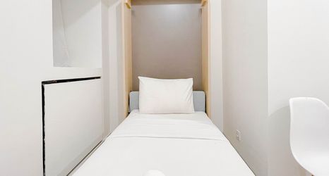 Bedroom 2 Simple Neutral Studio (No Kitchen) Bandaraya - Tallasa City Makassar Apartment By Travelio