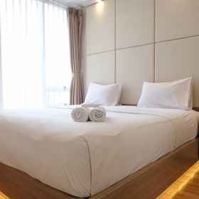 Bedroom 1 Signature Modern 2BR at Apartment Landmark Residence Bandung By Travelio, Cv. Sumber Jaya Maxima Hotels