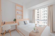 Bedroom Minimalist Scandinavian 1BR Apartment at Tokyo Riverside PIK 2 By Travelio