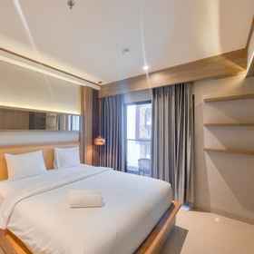 Bedroom 1 Minimalist and Warm Studio Apartment at Patraland Amarta By Travelio, Warung Bu Trimah Hotels
