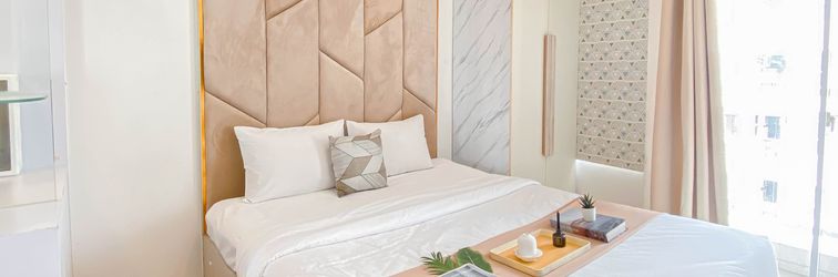 Lobby Nice and Soft Modern Studio at Citra Living Apartment By Travelio