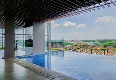 Swimming Pool 6 Cozy Studio at Apartment The Ayoma By Travelio