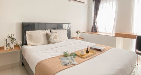 Bedroom 2 Standard Look Studio Apartment at Patraland Urbano By Travelio