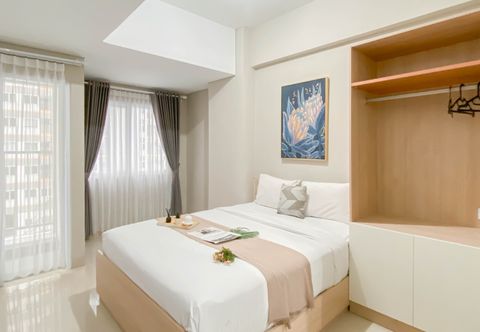 ห้องนอน Minimalistic Designed Studio Apartment at Royal Sentul Park By Travelio