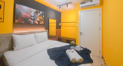 Bedroom 2 Urban Minimalist 1BR Apartment Parahyangan Residence near ITB By Travelio