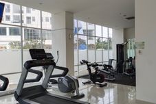Fitness Center Simple 2BR near Cisauk Station at Serpong Garden Apartment By Travelio