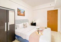 Bedroom 4 Tidy and Basic Studio near Station at Margonda Residence 2 Apartment By Travelio