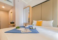 Phòng ngủ 5 Stylish and Nice Studio Apartment at Tokyo Riverside PIK 2 By Travelio