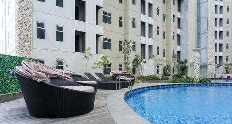 Bangunan 2 Affordable Price and Homey 1BR Apartment at Vittoria Residence By Travelio