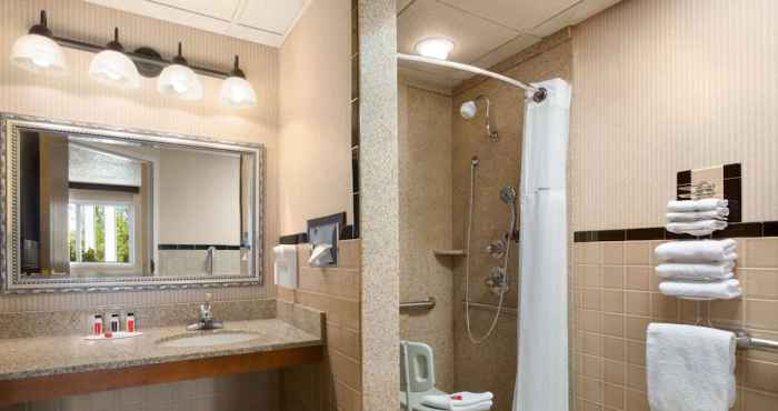 In-room Bathroom Ramada by Wyndham Bismarck