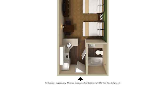 Bedroom Extended Stay America Suites Pittsburgh Carnegie