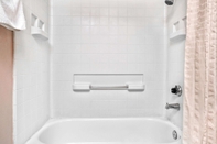 In-room Bathroom Super 8 by Wyndham Upland Ontario CA