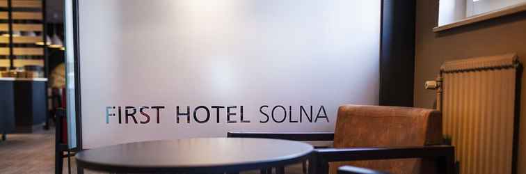 Lobby First Hotel Solna