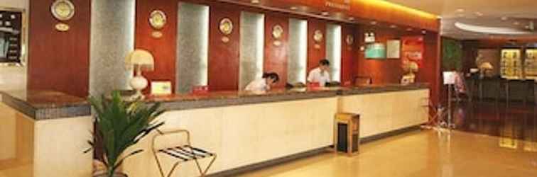 Sảnh chờ GreenTree Inn Tianjin Jinnan District Xianshui Guyuetan Express Hotel