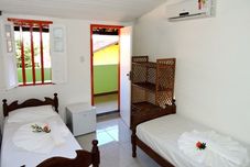 寝室 Pousada Bamboo da Barra