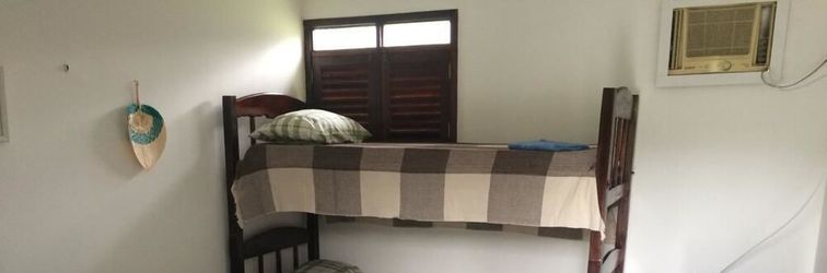 침실 Pousada Praia Rural