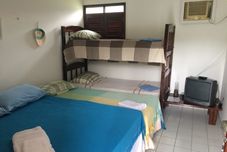 침실 Pousada Praia Rural