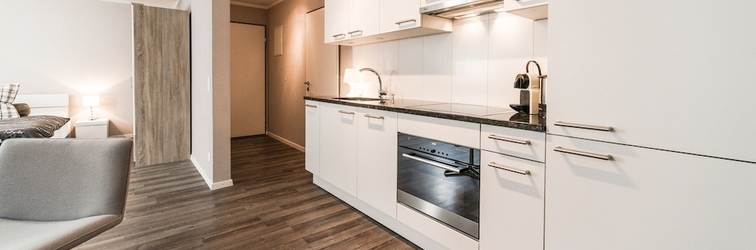 ห้องนอน Reloc Serviced Apartments Zürich