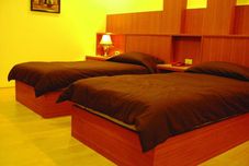 침실 Khanthongkham Hotel