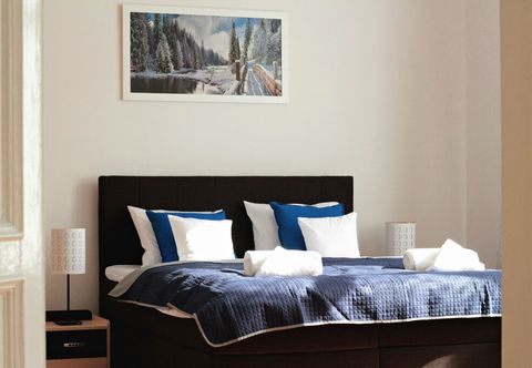 寝室 ApartmentsApart Krakow