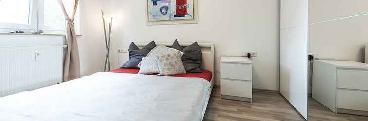 ห้องนอน Apartment 2 Zimmer Flughafen Stuttgart