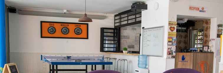 Sảnh chờ Backpackers Inn Medellin