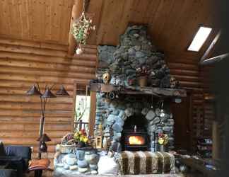 Lobby 2 Redwood Log Cabin