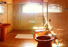 Bilik Mandi dalam Bilik 7 Pousada Villagio Santa Rosa