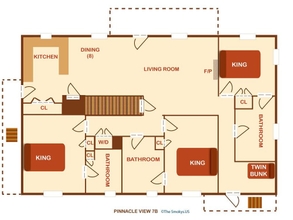 Bangunan 4 Pinnacle View 7B - Three Bedroom Chalet