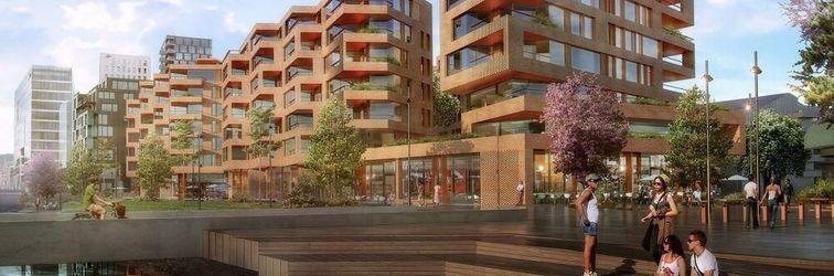 ภายนอกอาคาร Barcode City Apartment