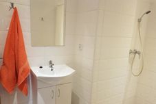 客房浴室 Szybowa II - Hostel