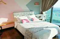 ห้องนอน Almas Suites Puteri Harbour Hello Kitty