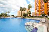 Kolam Renang Benalmadena Costa II - First Line Beach 1BR Apartment