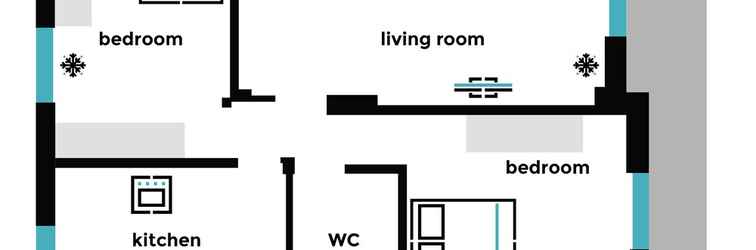 Lobby UPSTREET Bright 2BD Apt in Psychiko