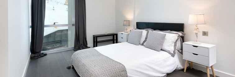 Phòng ngủ London Greenwich Luxury Apartment O2