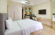 Bedroom 3 Comfy Studio Room with City View at Menteng Park Apartment