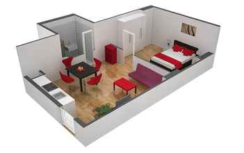 ห้องนอน 4 ZH Keita - Stauffacher Hitrental Apartment