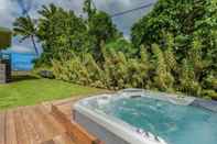 Entertainment Facility Hanalei Beachfront 3 Bedroom Home by Redawning