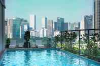 Swimming Pool Strategic 2BR Apartment with City View at FX Residence