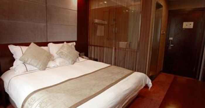 Bedroom GreenTree Inn Zhejiang Hangzhou West Lake Avenue Business Hotel