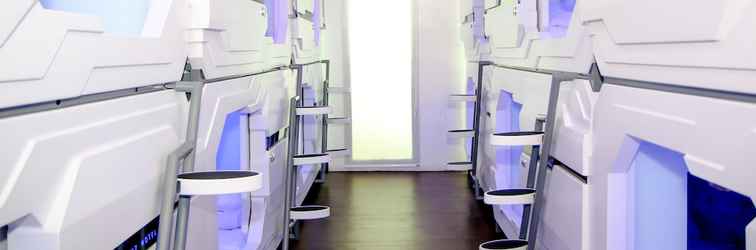 ห้องนอน UZ Airport Capsule Hotel