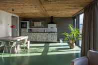 Lobby Ecological Bungalow With a Decorative Fireplace, on a Farm