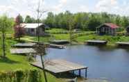Nearby View and Attractions 7 Combined Chalets With a Bathroom, Located Near a Pond