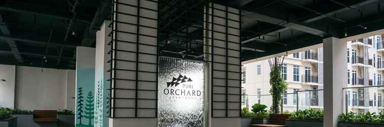 Lobby Homey Studio with City View Apartment @ Puri Orchard