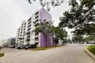 Exterior Comfy and Modern 2BR Apartment at Aeropolis Residence